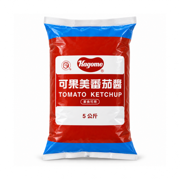 可果美軟袋蕃茄醬 5kg × 2袋／箱