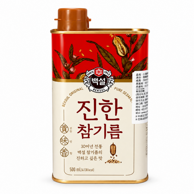 CJ BEKSUL 白雪芝麻油（500ml／桶）