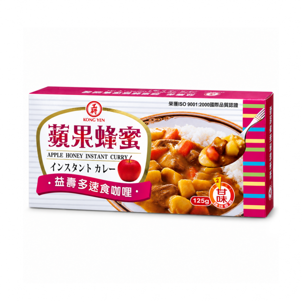 益壽多速食咖哩-蘋果蜂蜜（125g／盒）