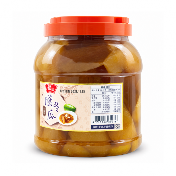 福祿鹹冬瓜(3kg/桶)