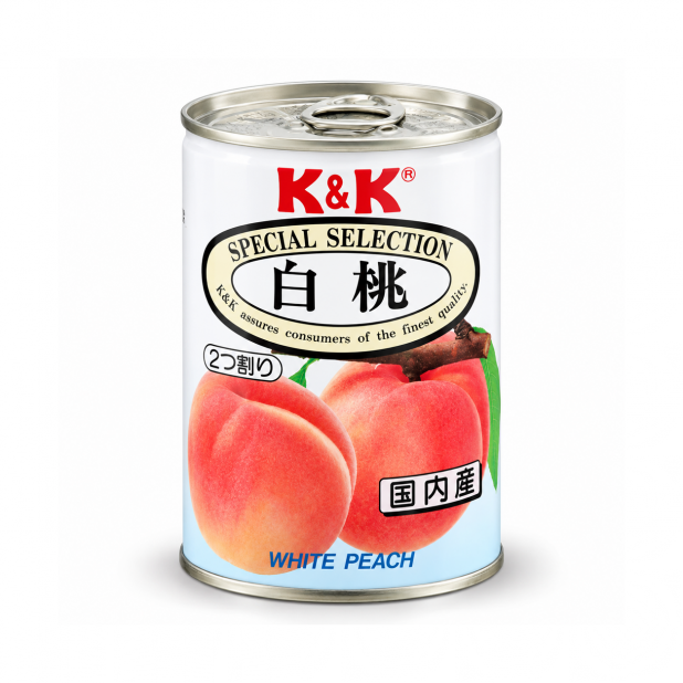 日本K&K白桃罐（425g／罐）