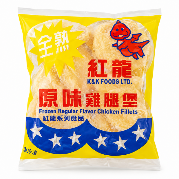 紅龍原味卡啦雞腿堡（10片／包）