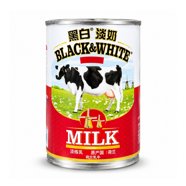 黑白淡奶（385ml／罐）