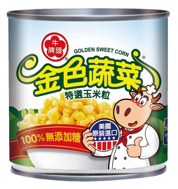 牛頭牌玉米粒(340g/罐)-金色蔬菜