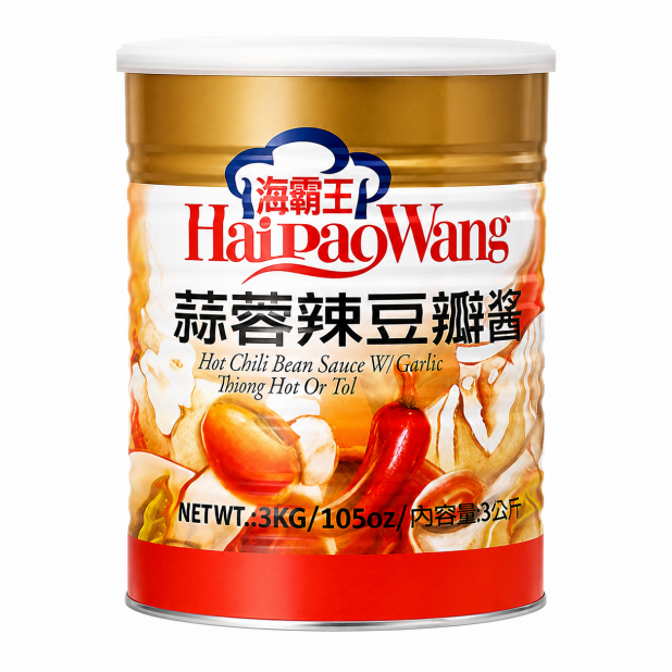 海霸王蒜蓉辣豆瓣醬（3Kg／桶）