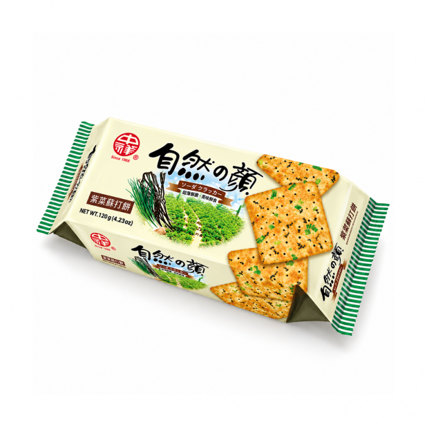 自然の顏紫菜蘇打餅乾（120g／條）